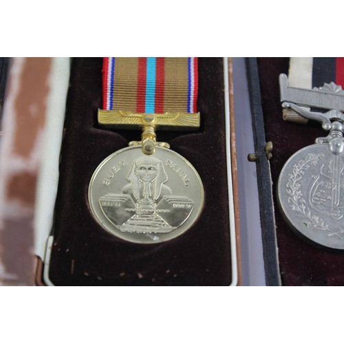 72 - 3 x Boxed Medals Inc Suez Canal, Eastern Service, Pakistan Medal     637768