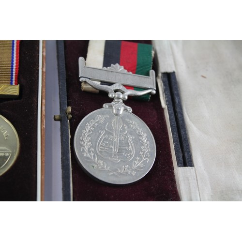 72 - 3 x Boxed Medals Inc Suez Canal, Eastern Service, Pakistan Medal     637768