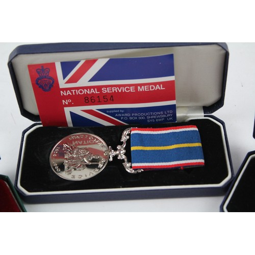 74 - 3 x Boxed Medals Inc National Service, Womens Voluntary Service Etc     637746