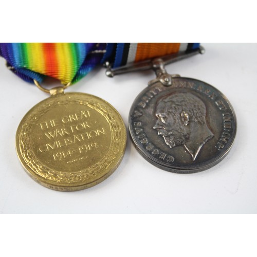 76 - WW1 Medal Pair & Original Ribbons     637698