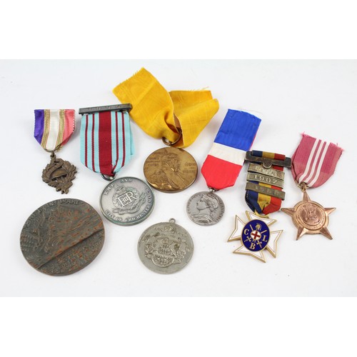 84 - 8 x Medals Inc. WW.I R.M.S Lusitania - Church Lads Brigade Etc     2340866