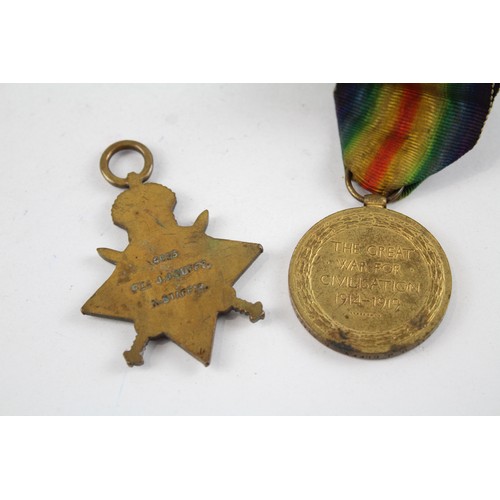 88 - 2 x WW.I Medals Inc. Victory & 1914-15 Star Named. 4693 Pte. J.J. Duffy North St     637742