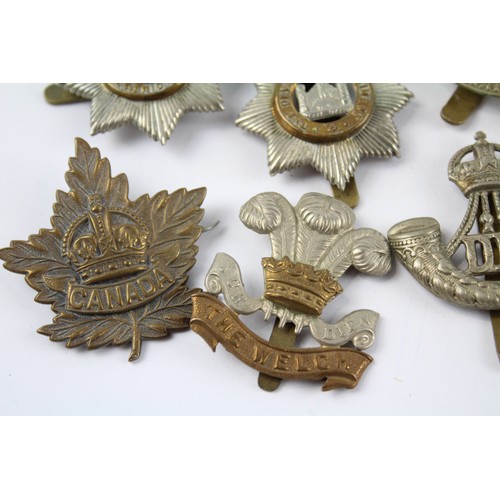 94 - Military Cap Badges Inc Canada, D21 North Staffs Etc x 10     637624