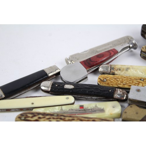 104 - 15 x Vintage Assorted Pocket KNIVES  Inc Smokers Knives, Pen Knives Etc     485009