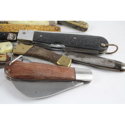 104 - 15 x Vintage Assorted Pocket KNIVES  Inc Smokers Knives, Pen Knives Etc     485009