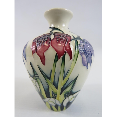 178 - Moorcroft 2004 Alpine Meadows trial vase, approx 4