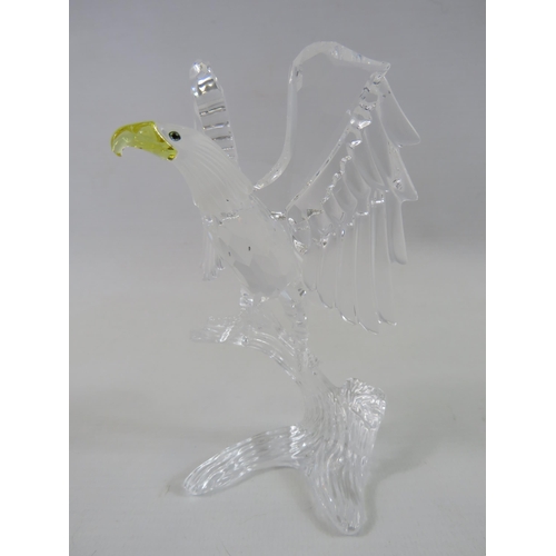 186 - Swarovski Bald Eagle figurine which measures 12cm tall.