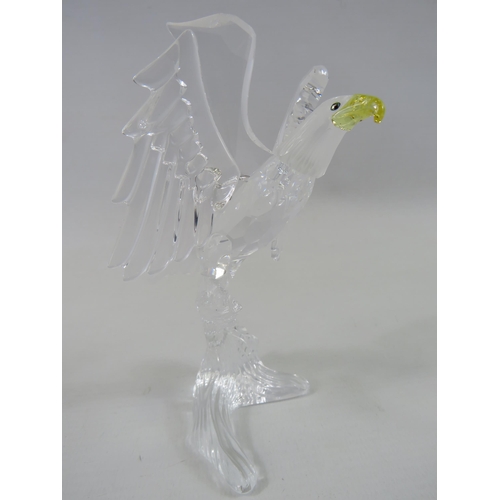 186 - Swarovski Bald Eagle figurine which measures 12cm tall.