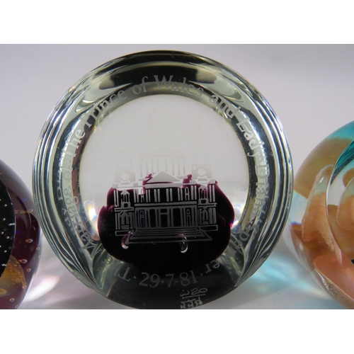 197 - 3 Caithness Paperweights including St Pauls Limited edition 229/750,