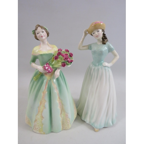 289 - 2 Royal Doulton Happy Birthday figurines HN4308 & HN3660,