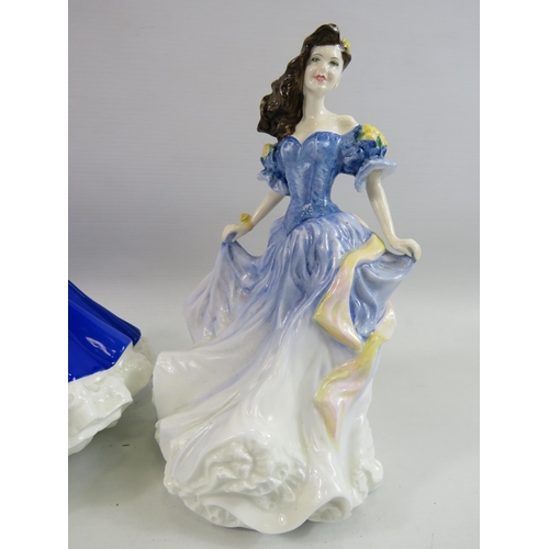 293 - 2 Royal Doulton Figure of the Years, Mary 1992 & Rebecca 1998.