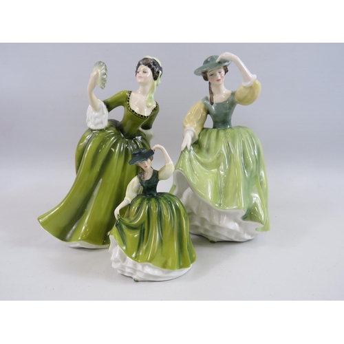 295 - 3 Royal Doulton figurines Simone HN2378 plus Large and small Buttercup.