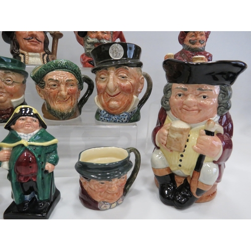 595 - 12 Royal Doulton toby jugs