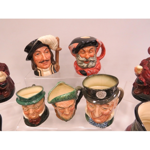 595 - 12 Royal Doulton toby jugs