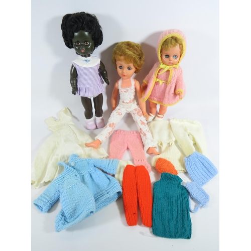 809 - Selection of Vintage Dolls and clothing. See photos.