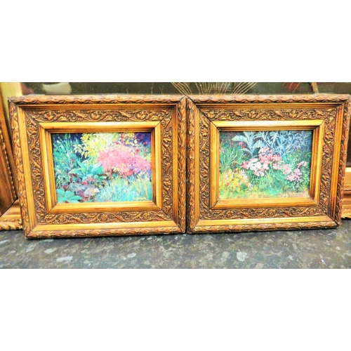 985 - Two pretty Oil on Board Floral Studies, each signed and framed which measures approx 9 x 8 inches.  ... 