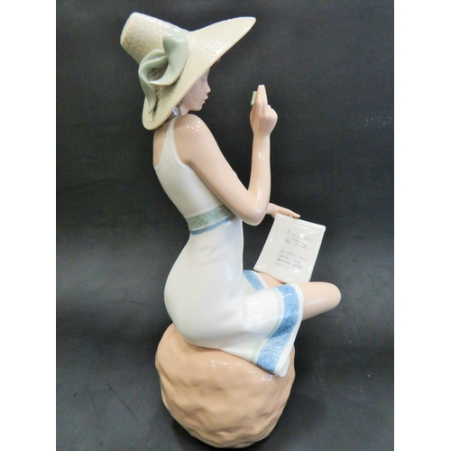 13 - Large Nao Figurine by Lladro 'Penfrend' 1229  issued 1996 by Joan Coderch.  Measures 12 inches tall.... 