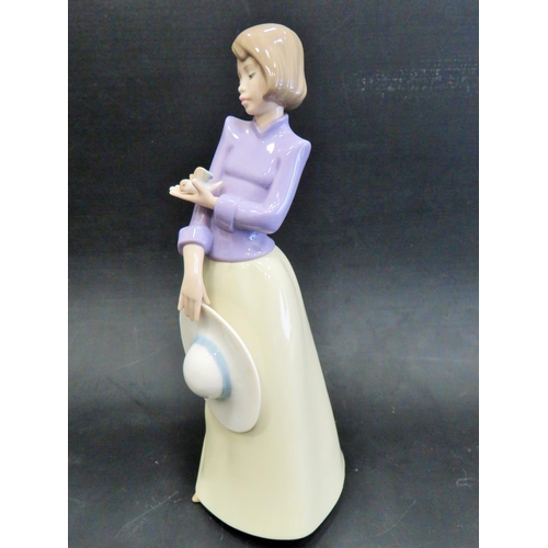 15 - Large Nao by Lladro figurine 'First Flight'   Measures 10.5 inches tall. Excellent condition.   See ... 