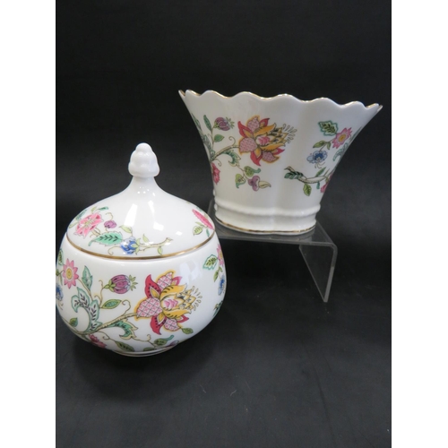 23 - Two Minton cake stands in the 'Haddon Hall' Pattern. Each measures approx 11 inches in Diameter, tog... 