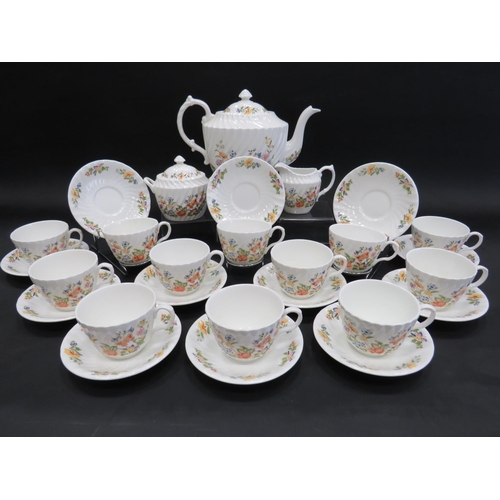 27 - 27 Piece Teaset by Aynsley in the Cottage Garden Pattern. Complete and in excellent condition.  See ... 