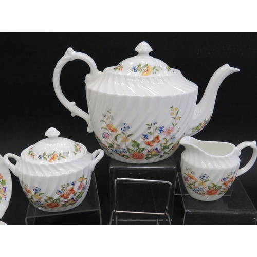 27 - 27 Piece Teaset by Aynsley in the Cottage Garden Pattern. Complete and in excellent condition.  See ... 