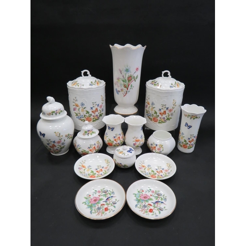 28 - 14 Pieces of Aynsley Decorative ware.  Mostly in the Cottage Garden Pattern. All in good order. See ... 