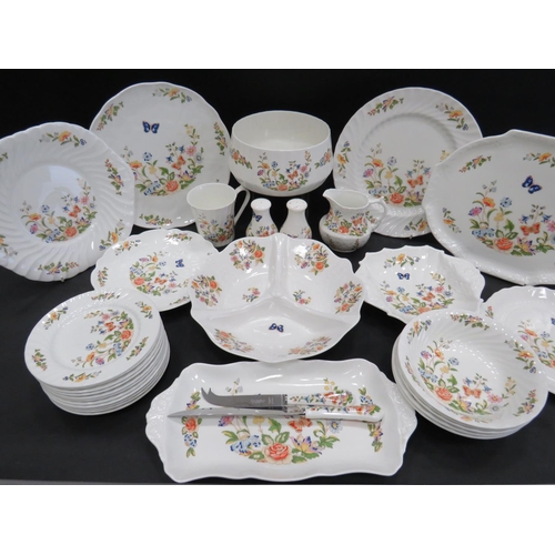 29 - Large Selection of Aynsley Ceramics in the Cottage Garden Pattern, Bowls, Plates, Knife & Fork Set, ... 