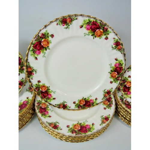 3 - Selection of Royal Albert Dinnerware in the Old Country Roses Pattern,     Plates... 6 x 10 inch & 1... 