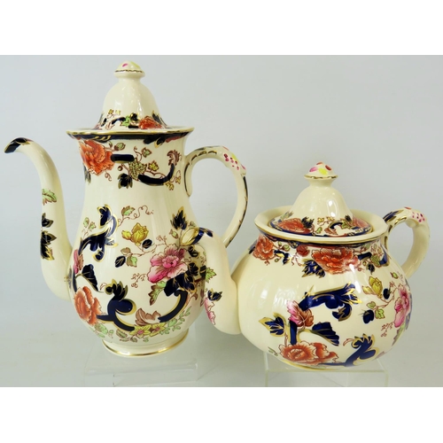 34 - Lovely Masons Ironstone Teapot together with a Masons Coffee pot , Both in excellent condition in th... 