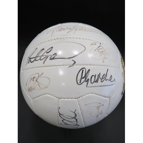 48 - Official Notts Forest Football covered with players Autographs.   Excellent condition.  See photos.