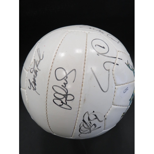 48 - Official Notts Forest Football covered with players Autographs.   Excellent condition.  See photos.