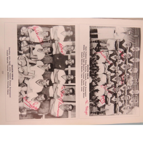 51 - Official History of Scunthorpe United Football Club containing lots of autographed pages together wi... 