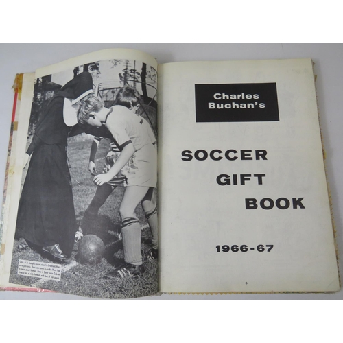 53 - 1966-67 Charlie Buchans Soccer Gift Book plus 1965-66 Good Times Football book.  Both Contain many A... 