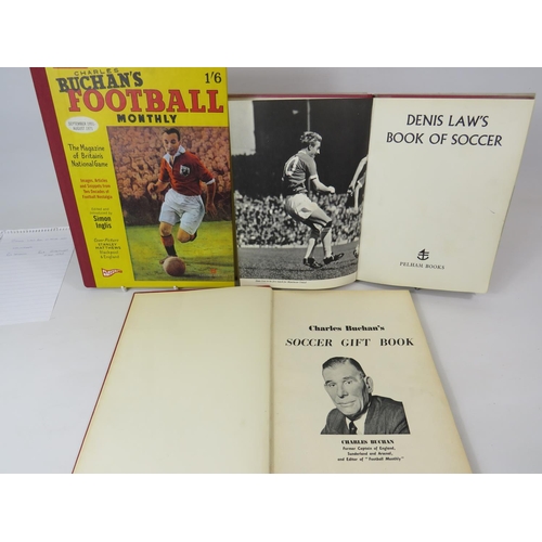 54 - Charlie Buchans 1951-71 Football Monthly in excellent condition (No Autographs), plus Dennis Law's S... 