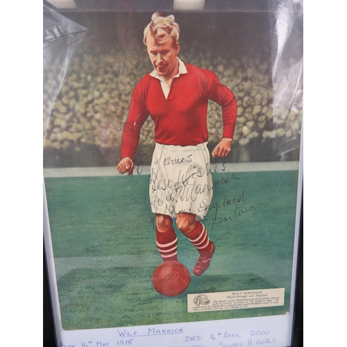 56 - Selection of Framed and mounted Prints and images of Famous Footballers, most are autographed. See p... 