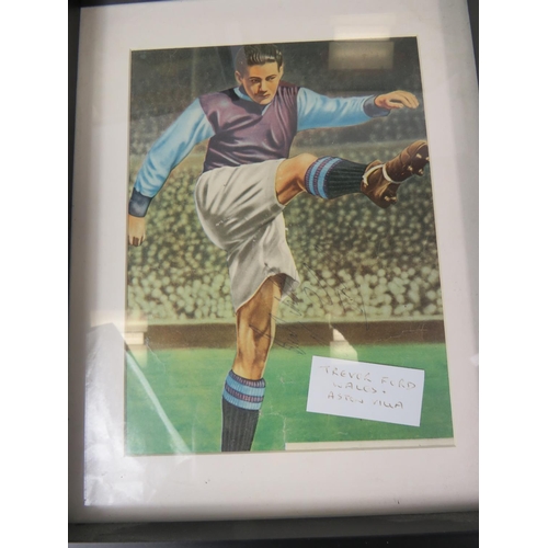 56 - Selection of Framed and mounted Prints and images of Famous Footballers, most are autographed. See p... 