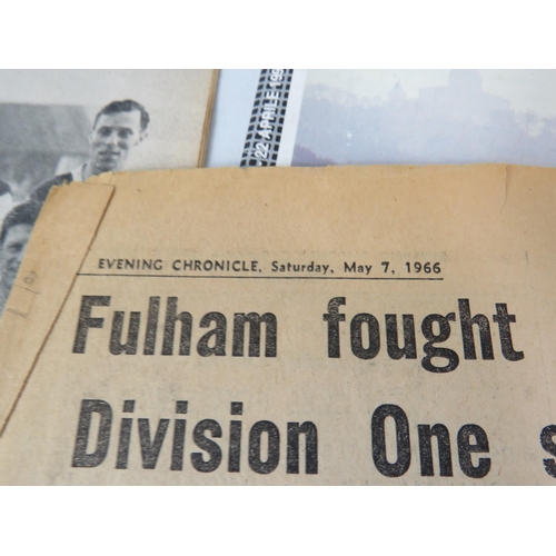 58 - Sporting Magazines dating from 1950's, Newcastle United Match day programme from 1966 plus autograph... 