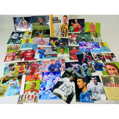 60 - Large Selection of Signed Football photos/Images plus a signed Hull City Match Day Programme. See ph... 