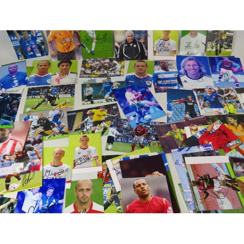 60 - Large Selection of Signed Football photos/Images plus a signed Hull City Match Day Programme. See ph... 