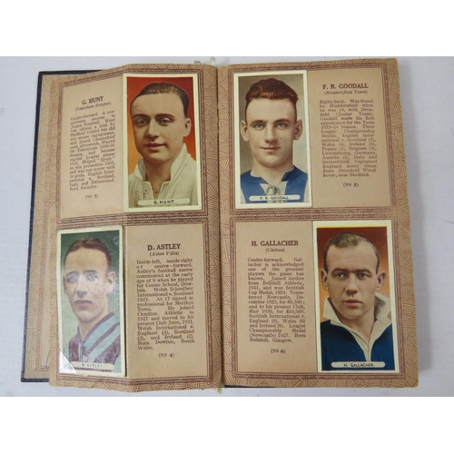 64 - Very Interesting  album of a full set of 50 1930's Footballers by Ardath Cigarettes, Some properly a... 