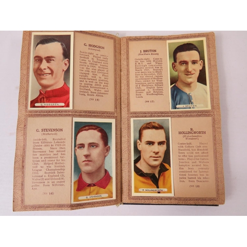 64 - Very Interesting  album of a full set of 50 1930's Footballers by Ardath Cigarettes, Some properly a... 