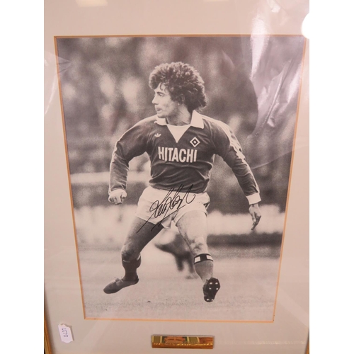 65 - Large Selection of Signed football prints, Framed under glass. To include Kevin Keegan,  Andy Cole p... 