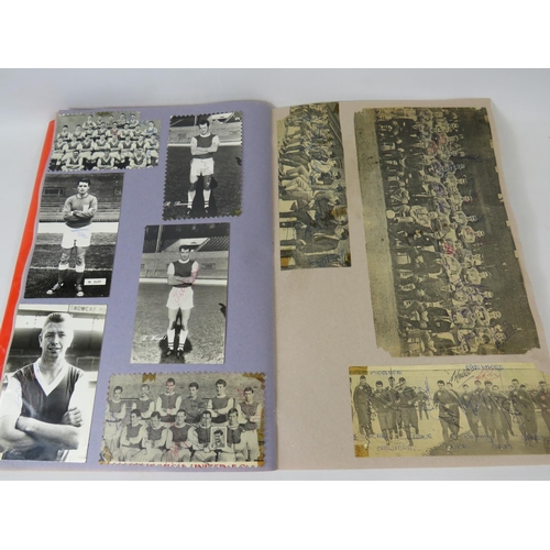 66 - Two interesting and well filled football related scrapbooks containing many autographed pictures and... 