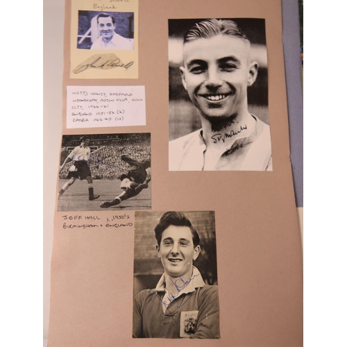 66 - Two interesting and well filled football related scrapbooks containing many autographed pictures and... 