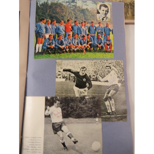 66 - Two interesting and well filled football related scrapbooks containing many autographed pictures and... 