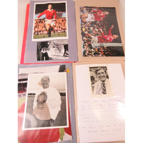 66 - Two interesting and well filled football related scrapbooks containing many autographed pictures and... 