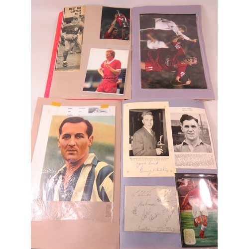 66 - Two interesting and well filled football related scrapbooks containing many autographed pictures and... 