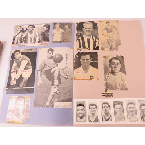 67 - Two interesting and well filled football related scrapbooks containing many autographed pictures and... 