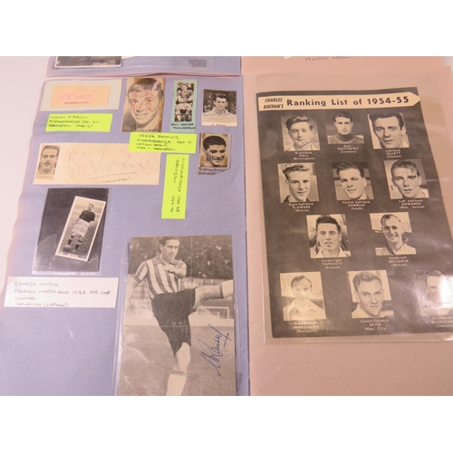 67 - Two interesting and well filled football related scrapbooks containing many autographed pictures and... 