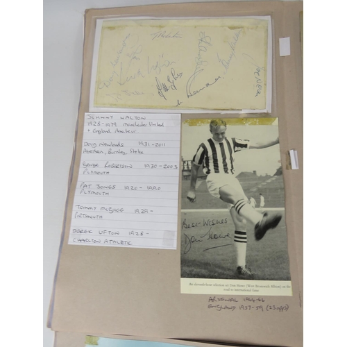 68 - Two interesting and well filled football related scrapbooks containing many autographed pictures and... 